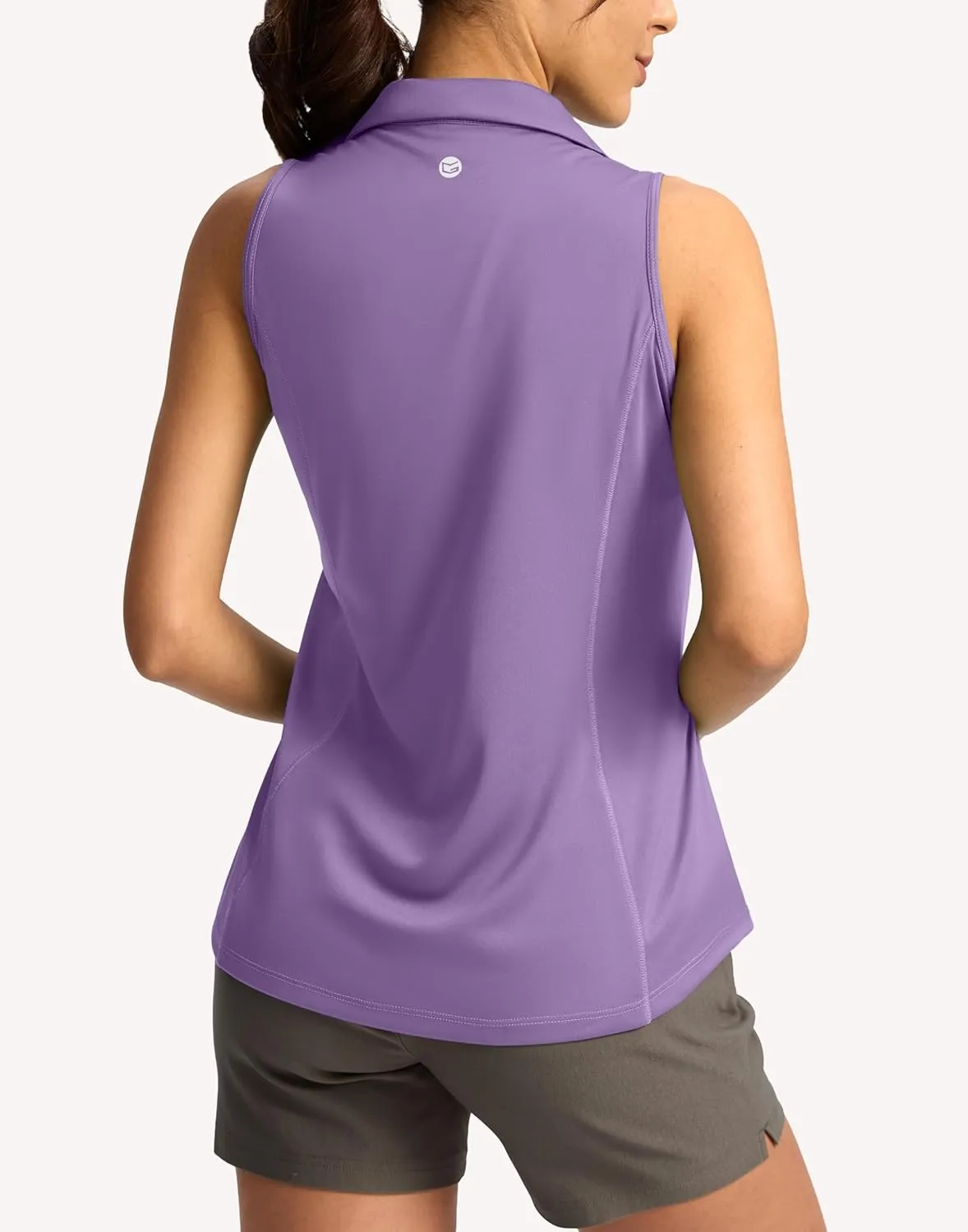 G Gradual Women's Golf Shirt Sleeveless Lightweight V Neck Tennis Polo Shirts with Collar Quick Dry Athletic Tops for Women