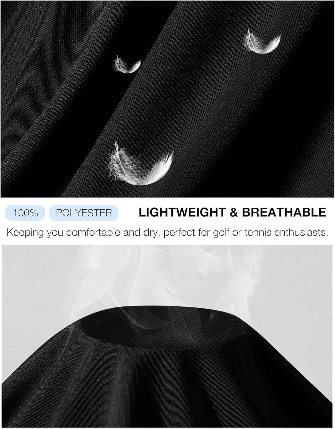 G Gradual Women's Golf Shirt Sleeveless Lightweight V Neck Tennis Polo Shirts with Collar Quick Dry Athletic Tops for Women