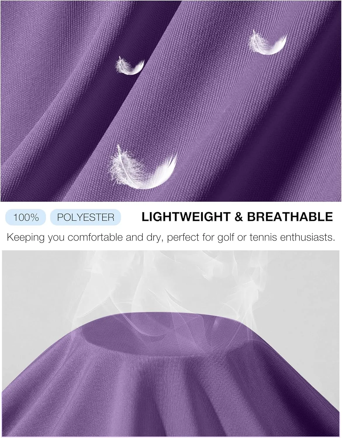 G Gradual Women's Golf Shirt Sleeveless Lightweight V Neck Tennis Polo Shirts with Collar Quick Dry Athletic Tops for Women