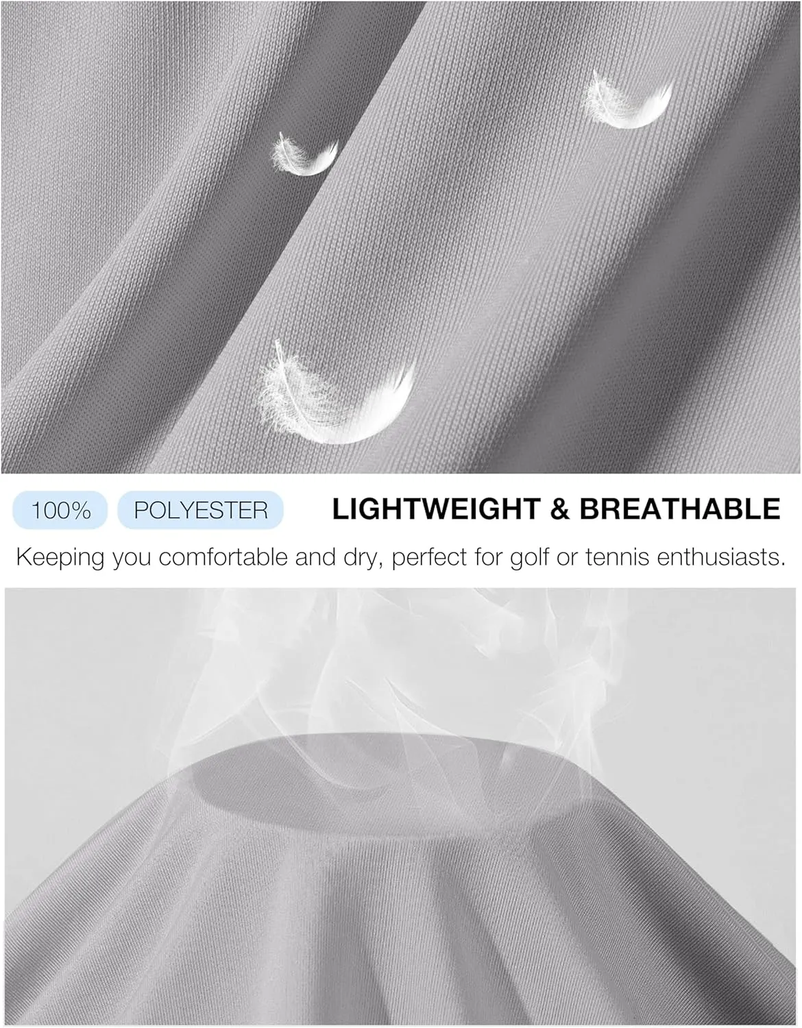 G Gradual Women's Golf Shirt Sleeveless Lightweight V Neck Tennis Polo Shirts with Collar Quick Dry Athletic Tops for Women