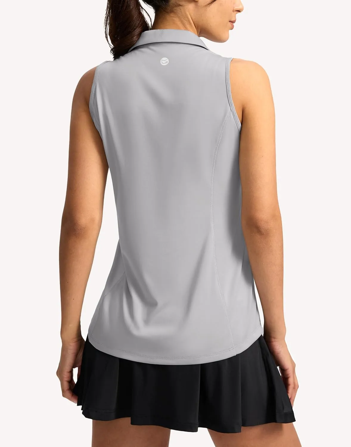 G Gradual Women's Golf Shirt Sleeveless Lightweight V Neck Tennis Polo Shirts with Collar Quick Dry Athletic Tops for Women