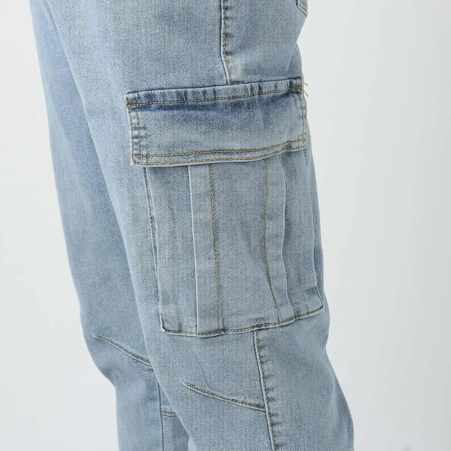 GIERIDUC Men's Wide Leg Flare Sweatpants Work Pants for Men Cargo Pocket Mens Gabardine Dress Pants Essential Jogging Pants