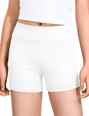 Girls Dance Shorts Biker Gymnastics Cartwheel Athletic Clothes Under Dress for Kids Youth Volleyball Tumbling