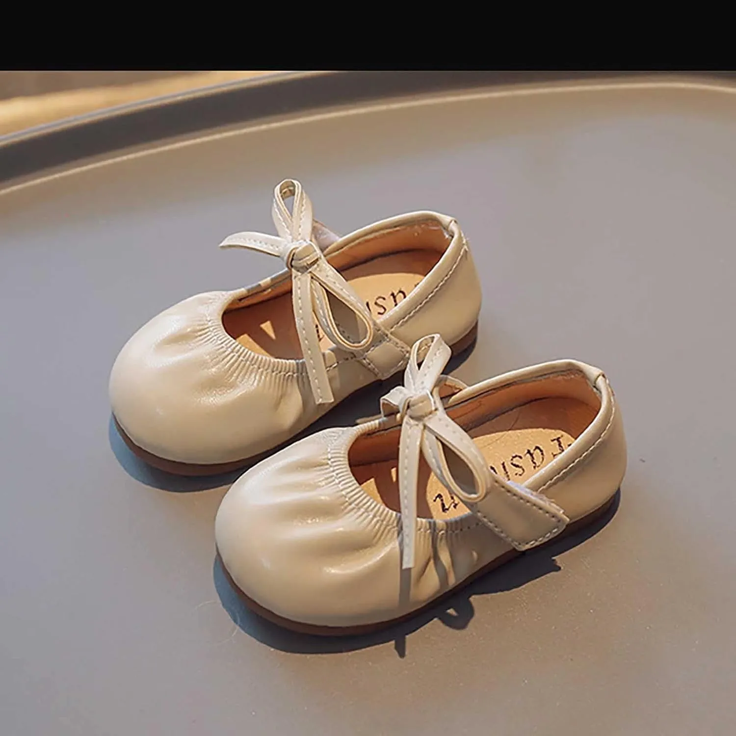 Girls Dress Shoes Bow Mary Jane Ballerina Flats School Uniform Wedding Party Dress Shoes Beach Sandal
