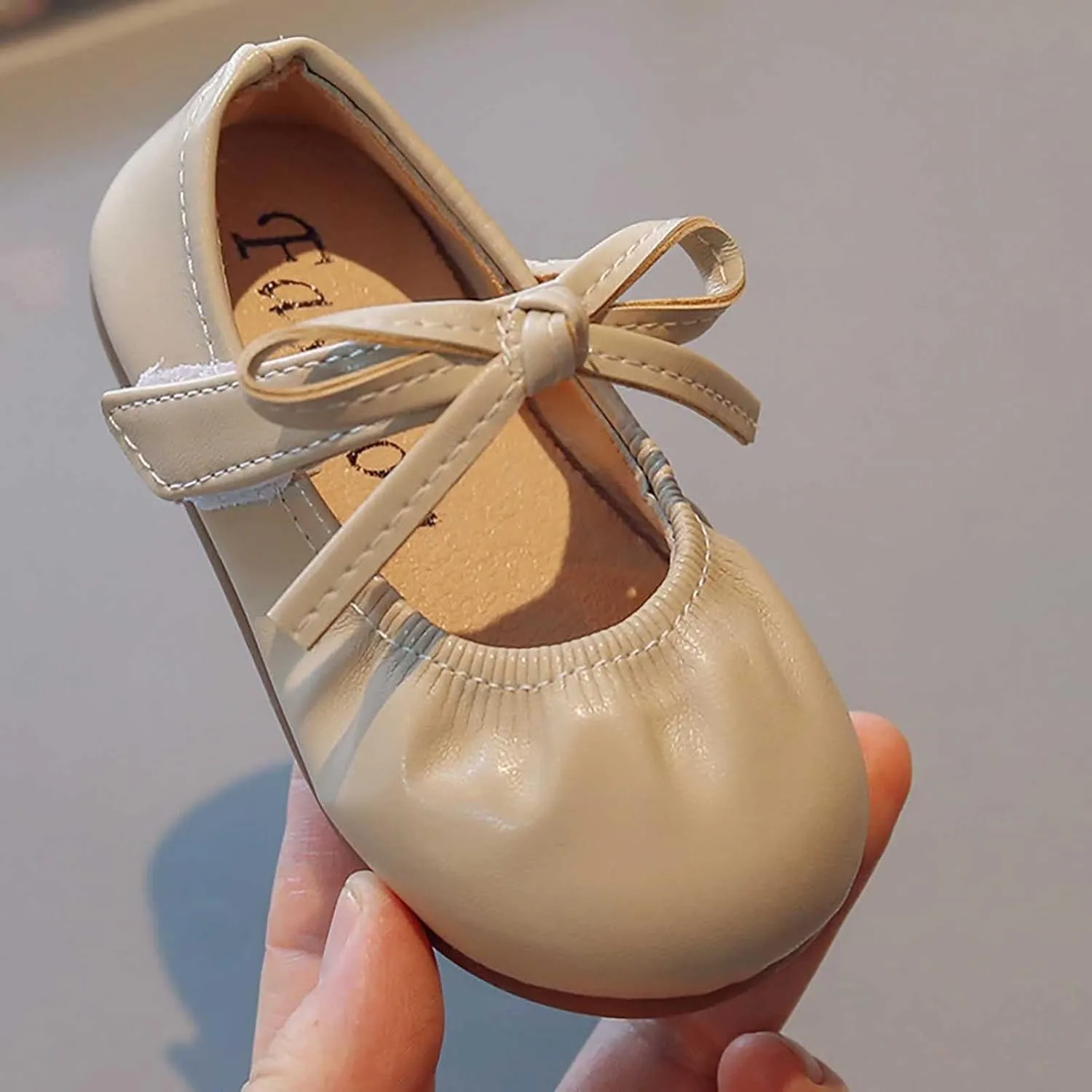 Girls Dress Shoes Bow Mary Jane Ballerina Flats School Uniform Wedding Party Dress Shoes Beach Sandal