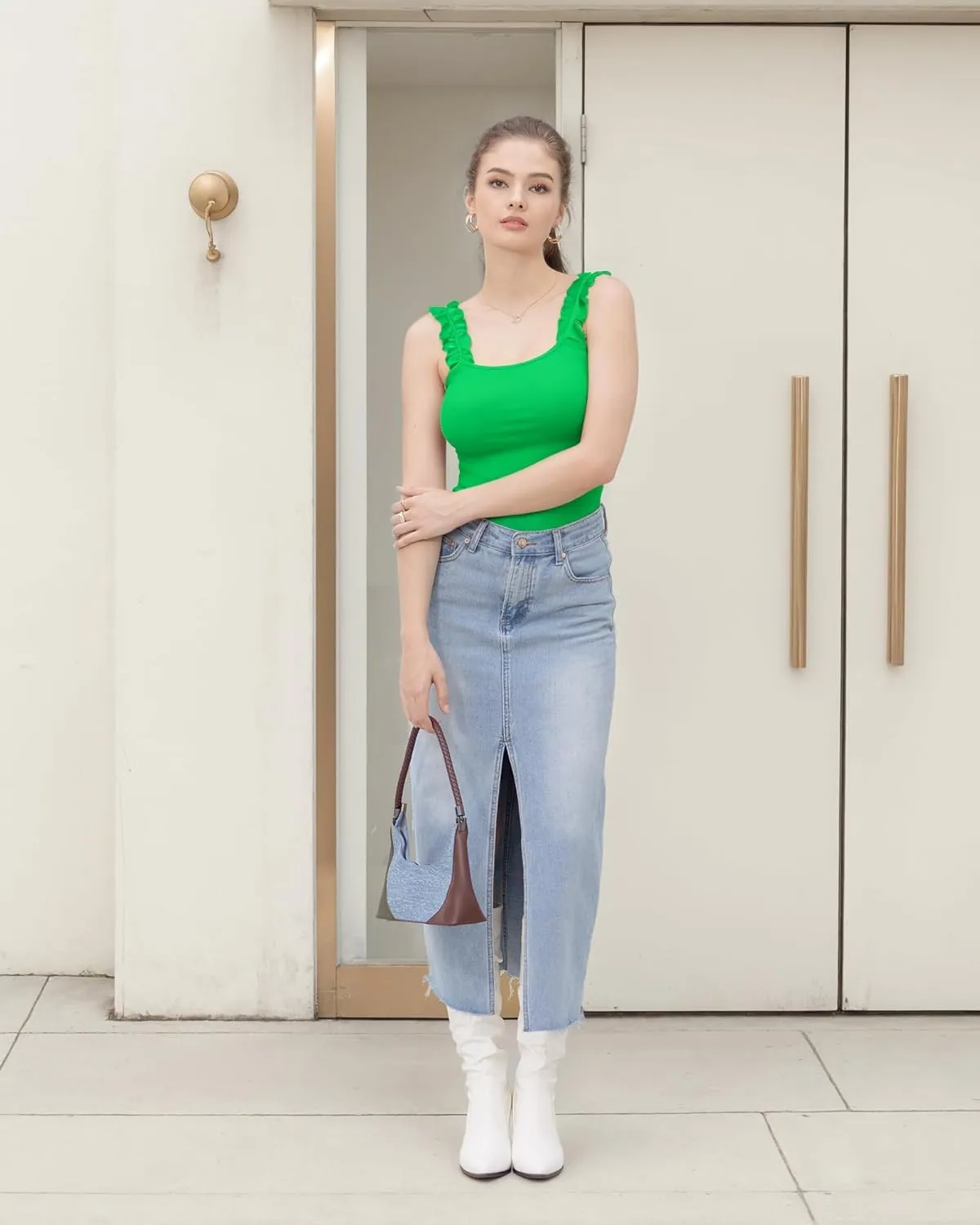 HERLOLLYCHIPS Sexy Tank Tops for Women Square Neck Ruffle Strap Ribbed Knit Tight Stretchy Sleeveless Shirts