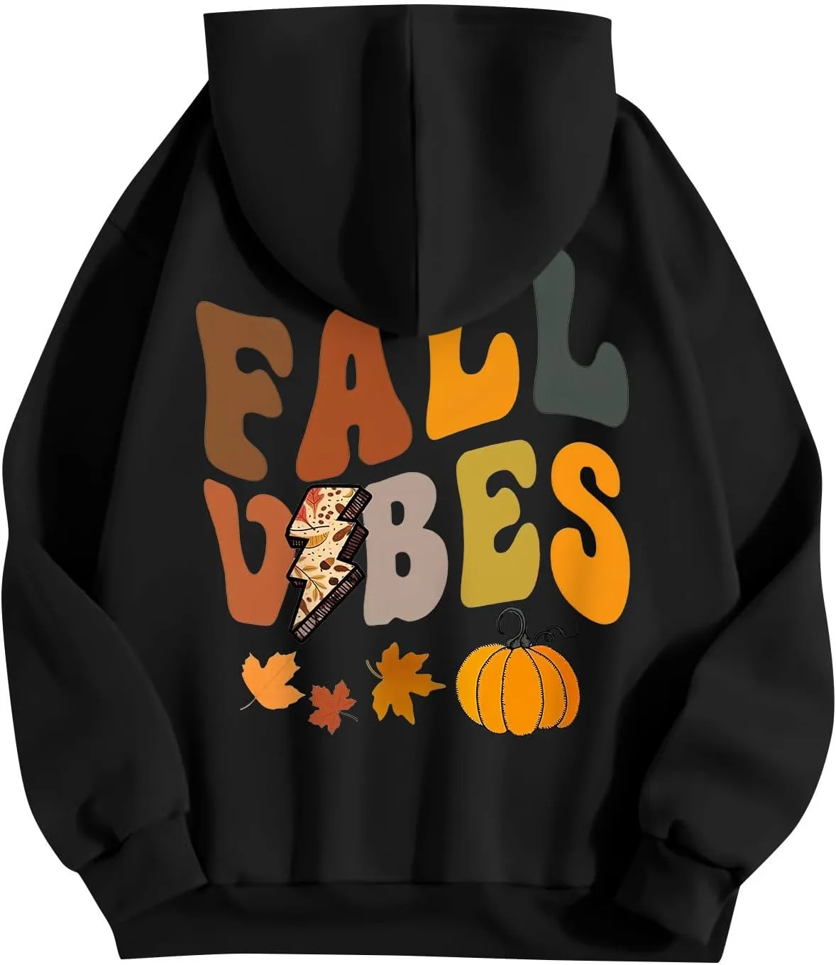 Hoodies For Teen Girls Long Sleeve O Neck Casual Drawstring Letter Printed Pullover Tops