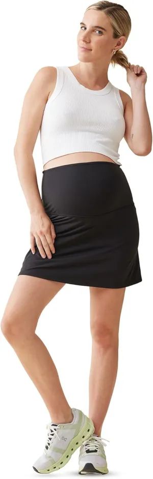 Ingrid & Isabel Basics Active Maternity Skort - High Waisted Skirt with Built in Shorts