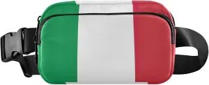 Italian Flag Italy Fanny Packs for Women Waterproof Belt Bag Hip Pack Designer Cross Body Waist Purse