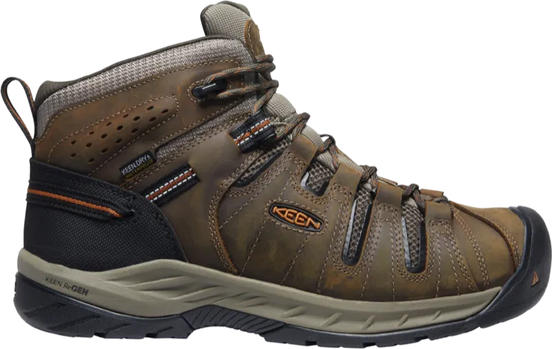 Keen Utility - 1025613 Flint II MID WP SOFT TOE - OLIVE/BRINDLE