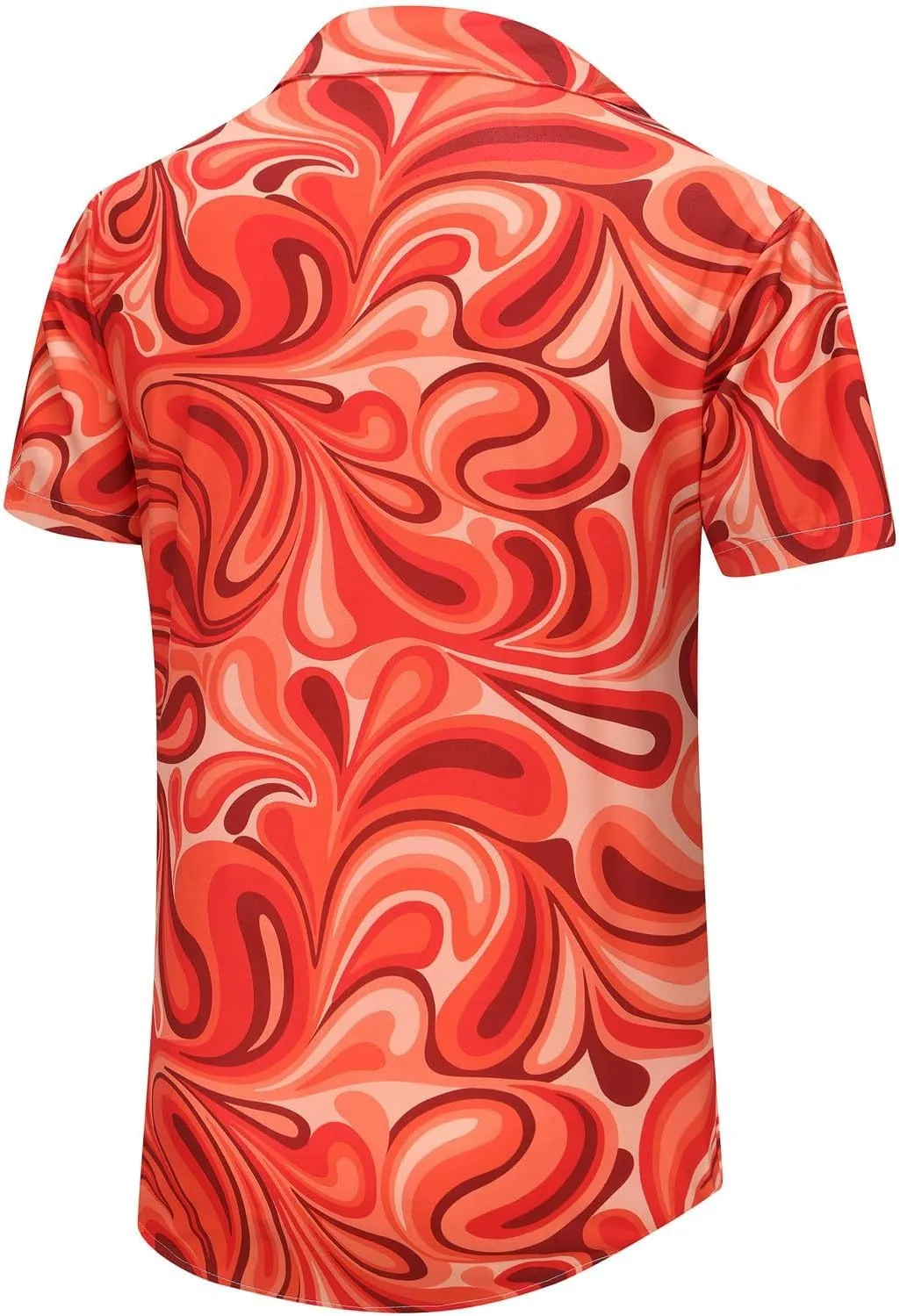 KYKU Funky Hawaiian Shirt for Men Palm Beach Shirts Tropical Vacation Clothes