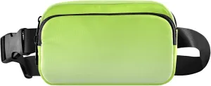 Lemon Green Honeydew Gradient Women Fanny Packs Waterproof Hip Bag Belt Purse Funky Crossbody Waist Bag