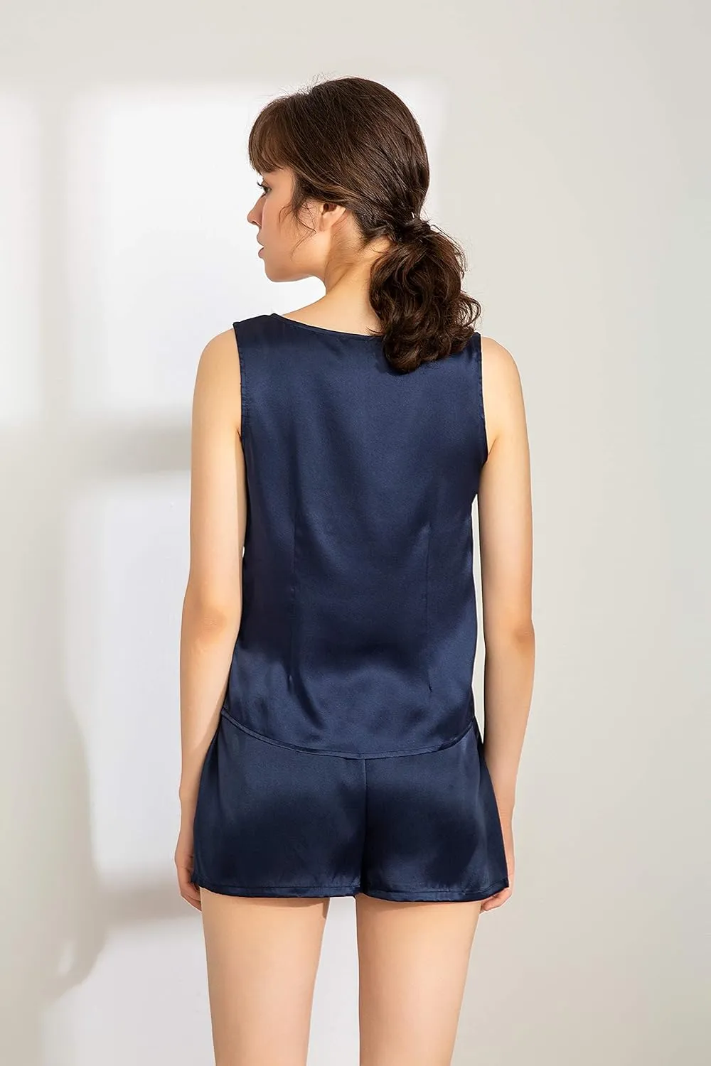 LEPTON 100% Mulberry Silk Camisoles for Women Tank Tops Ladies