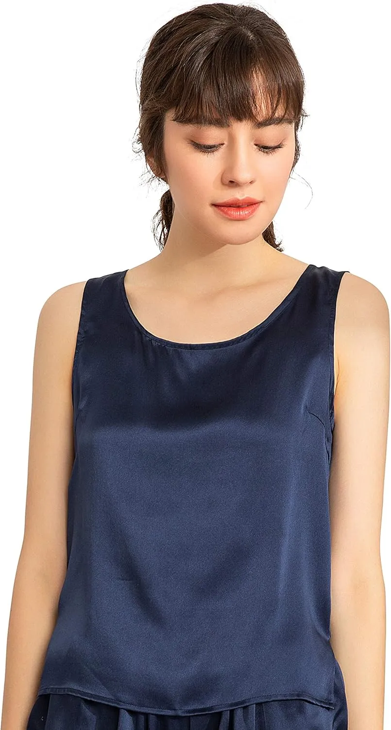 LEPTON 100% Mulberry Silk Camisoles for Women Tank Tops Ladies