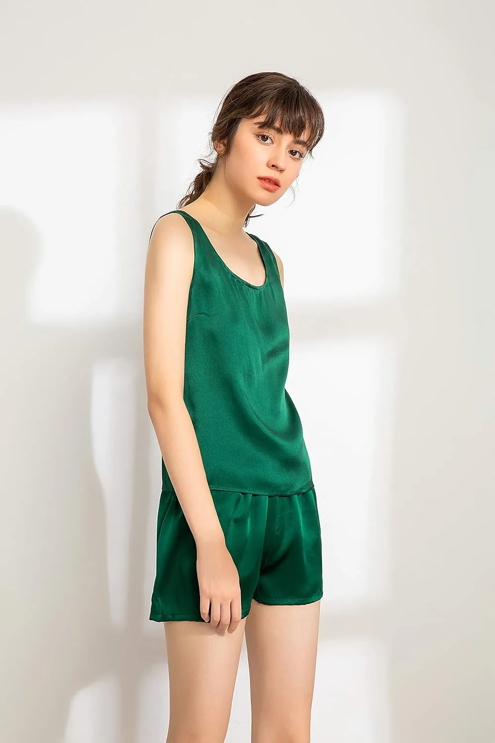 LEPTON 100% Mulberry Silk Camisoles for Women Tank Tops Ladies