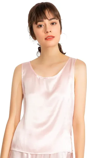 LEPTON 100% Mulberry Silk Camisoles for Women Tank Tops Ladies