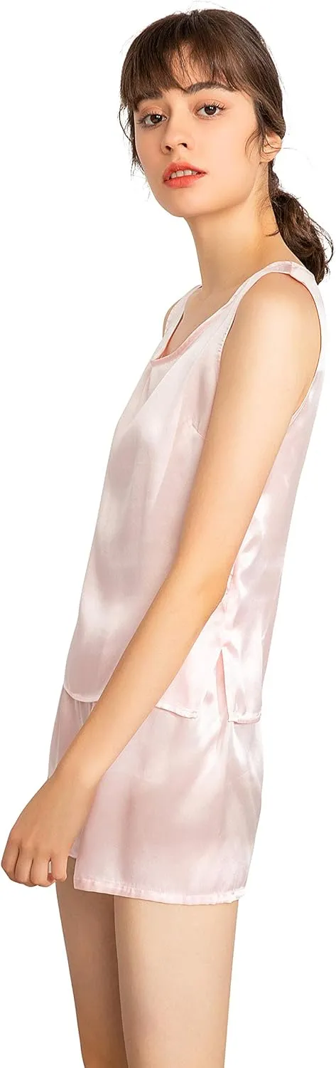 LEPTON 100% Mulberry Silk Camisoles for Women Tank Tops Ladies
