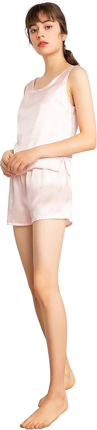 LEPTON 100% Mulberry Silk Camisoles for Women Tank Tops Ladies