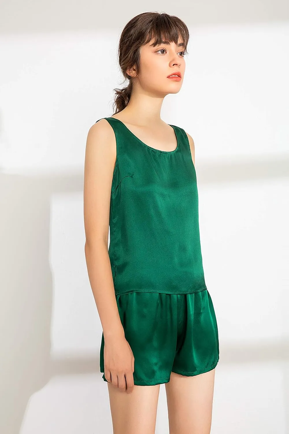 LEPTON 100% Mulberry Silk Camisoles for Women Tank Tops Ladies