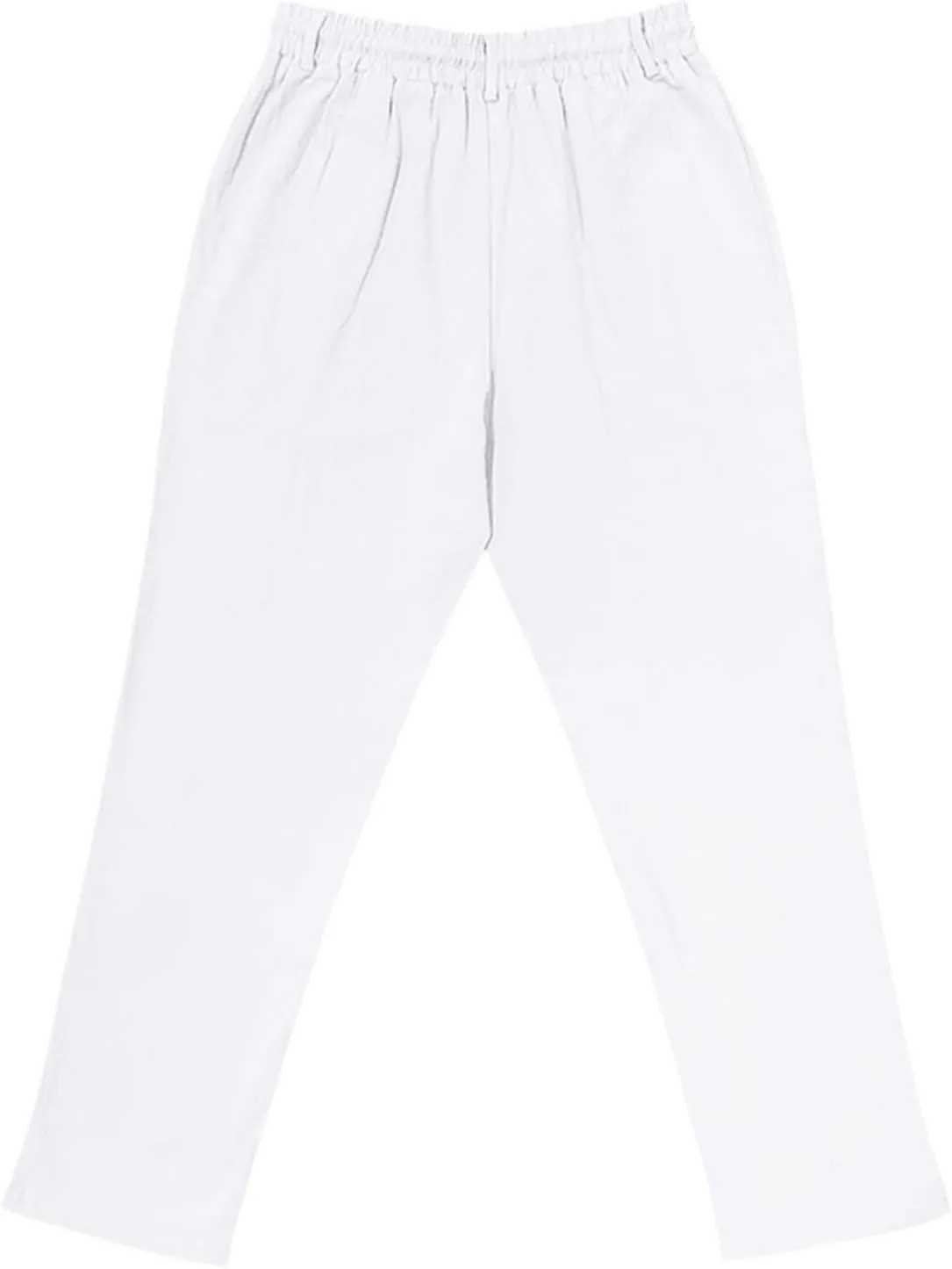 Linen Pants for Men Summer Lightweight Plain Casual Pants Beach Vacation Slacks Loose Fit Drawstring Waist Trousers