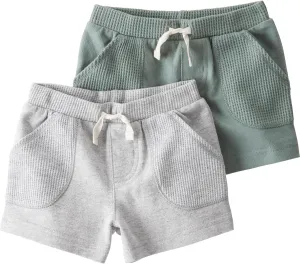 little planet by carter's Baby 2-Pack Shorts Made with Organic Cotton