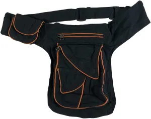 Ltd Mens Cotton Hip Waist Belt Bum Bag Bumbag Travel Money Belt Wallet Pouch