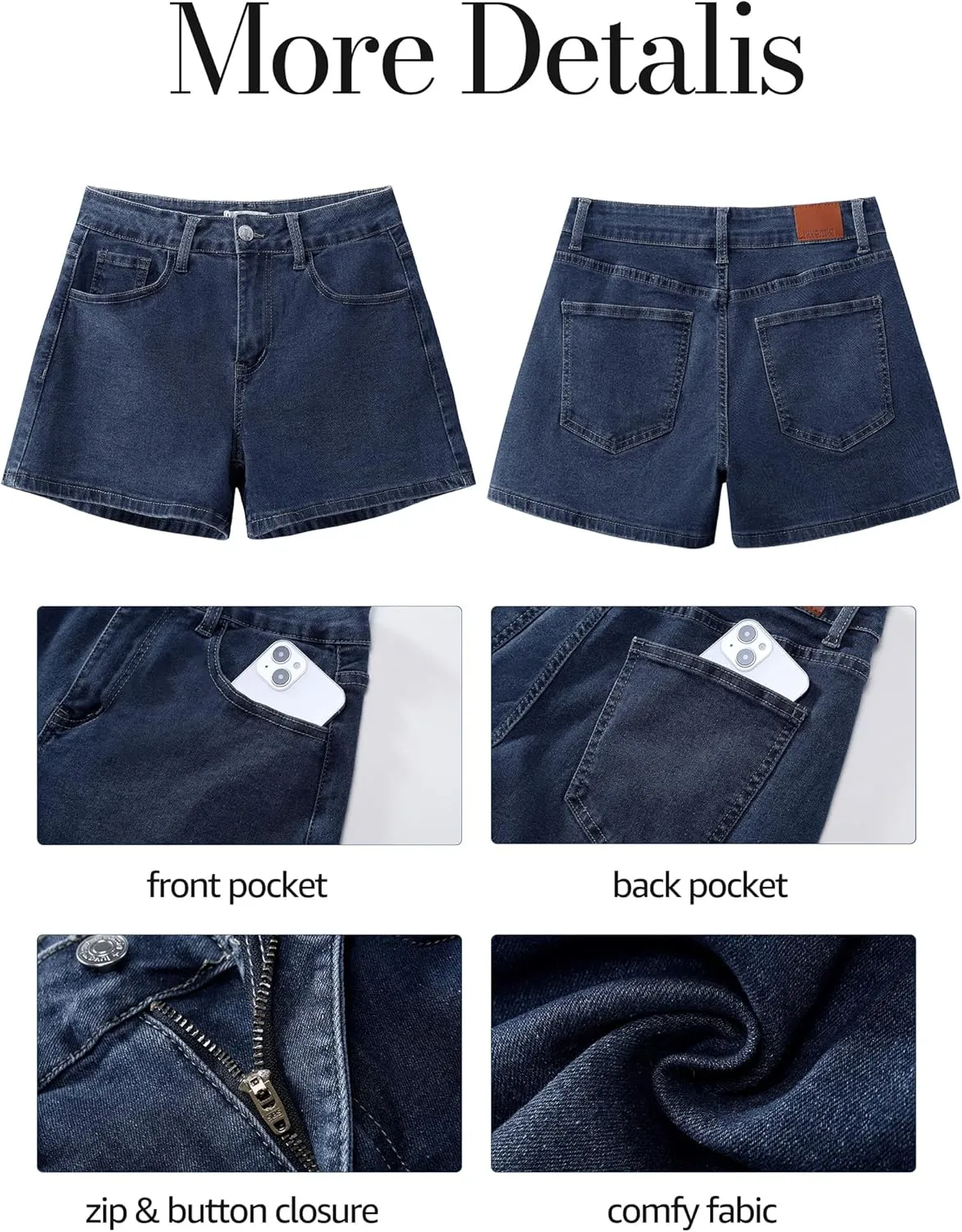 luvamia Jean Shorts for Women High Waisted Trendy Summer Casual Wide Leg Stretchy Denim Jorts Distressed Cut Off Shorts