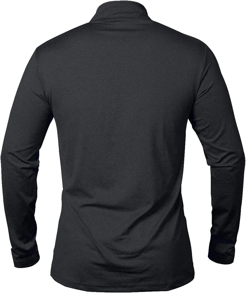 MANSDOUR Men's Quick-Dry Active Sports Shirts Quarter Zip Long Sleeve Running Pullover Tops Outdoor Sweatshirt