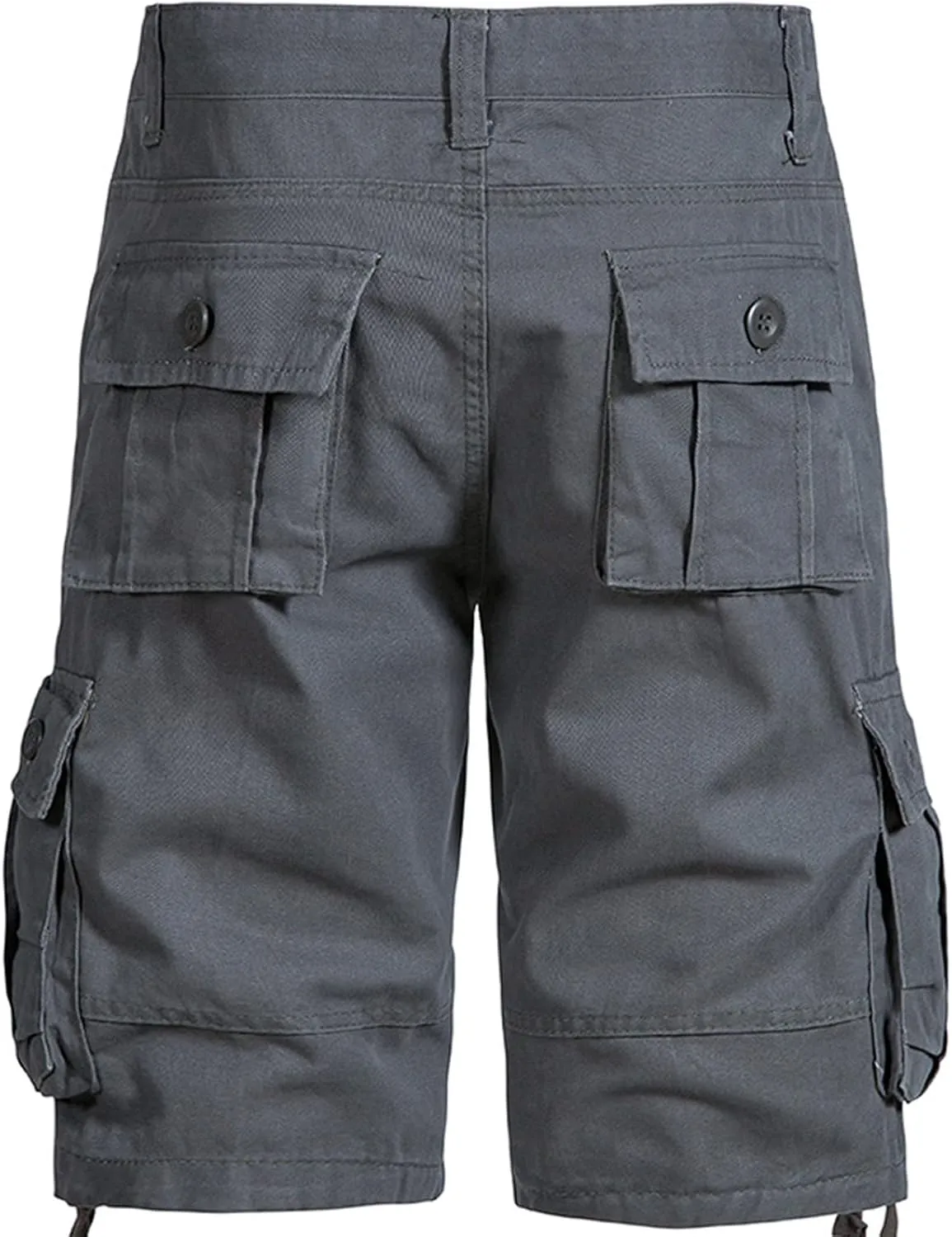 Men's Fashion Workout Shorts with Multi Pockets Zipper Button Slim Fit Cargo Pants Active Workout Short Pants 2025
