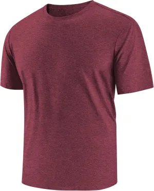 Men's T-Shirts Dry Fit UPF 50  Short Sleeve Workout Athletic Casual Gym Running Tee Fishing Tops Rash Guard Shirts