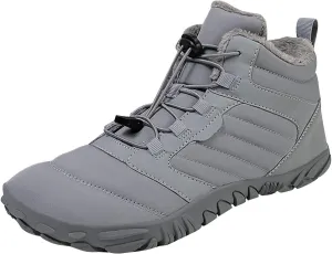 Men's Work Boots Waterproof Hiking Sneakers Fur Lined Ankle Boot Safety Toe Shoes for Women Comfortable Platform Sneakers Lightweight Safety Hike Grounded Footwear