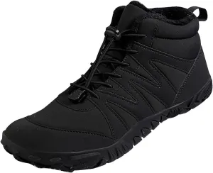 Men's Work Boots Waterproof Hiking Sneakers Fur Lined Ankle Boot Safety Toe Shoes for Women Comfortable Platform Sneakers Lightweight Safety Hike Grounded Footwear
