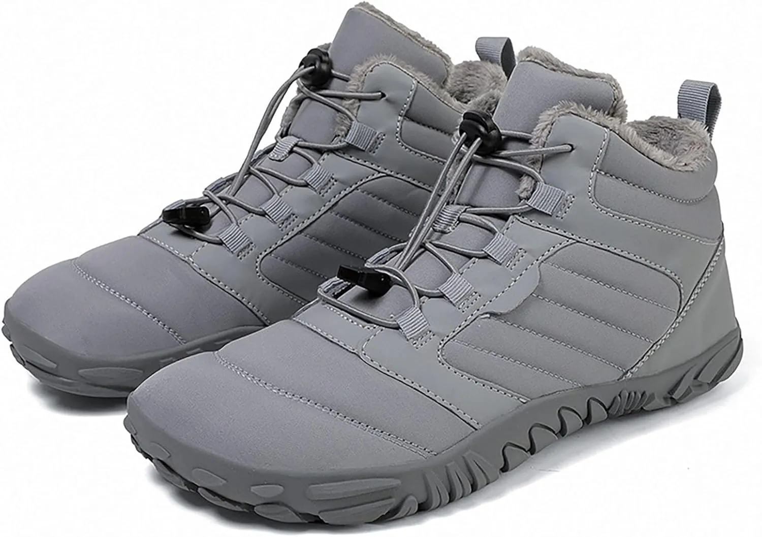 Men's Work Boots Waterproof Hiking Sneakers Fur Lined Ankle Boot Safety Toe Shoes for Women Comfortable Platform Sneakers Lightweight Safety Hike Grounded Footwear
