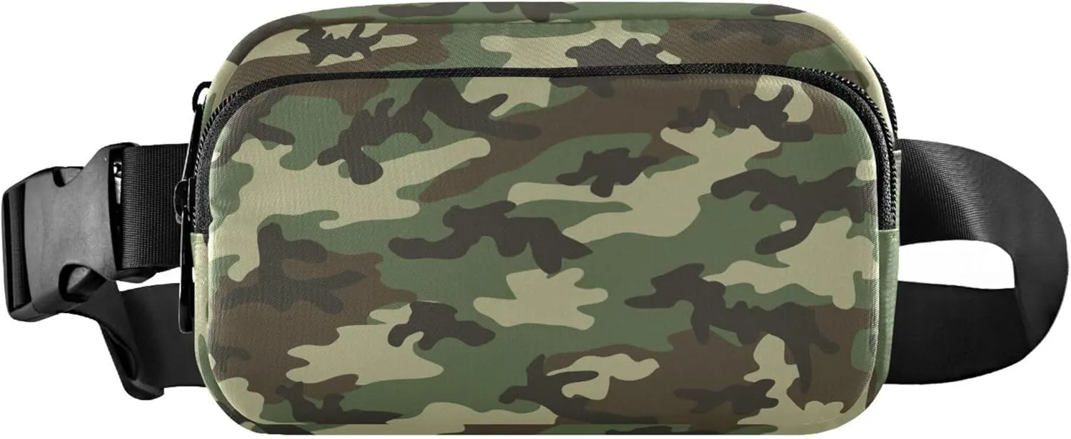 Military Camouflage Fanny Packs Women Waterproof Belt Bag Hip Pouch Cute Waist Pouches for Men