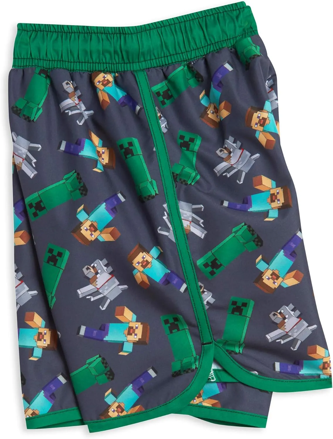 Minecraft UPF 50  Swim Trunks Bathing Suit Toddler to Big Kid Sizes (4T - 18-20)