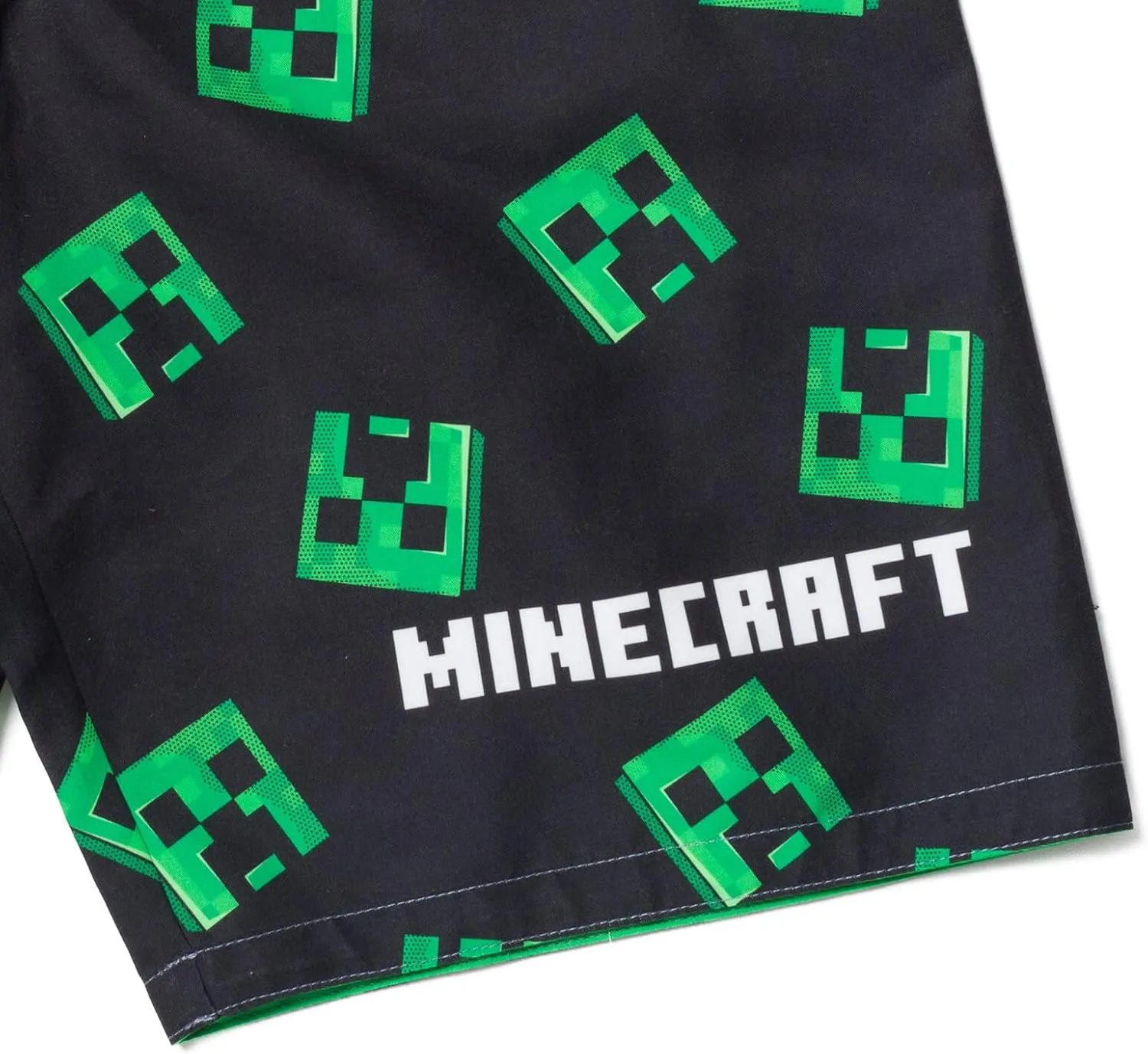 Minecraft UPF 50  Swim Trunks Bathing Suit Toddler to Big Kid Sizes (4T - 18-20)