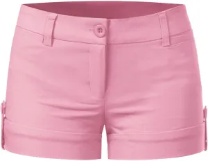 MixMatchy Women's Casual Body Enhancing Comfort Cuffed Shorts with Pockets