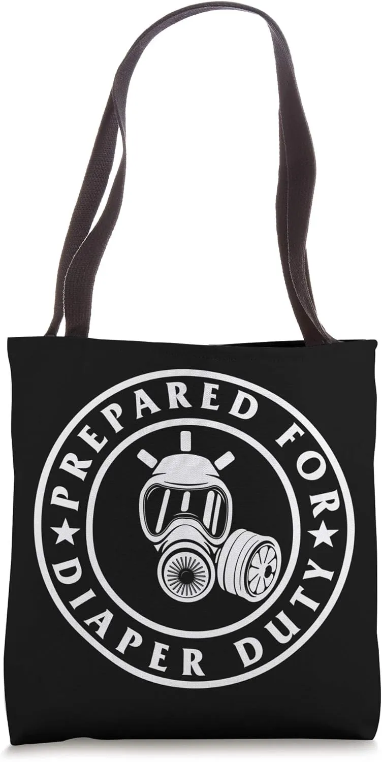 New Dad Diaper Duty Pregnancy Announcement Fathers Day 2021 Tote Bag