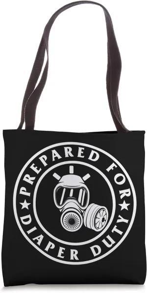 New Dad Diaper Duty Pregnancy Announcement Fathers Day 2021 Tote Bag