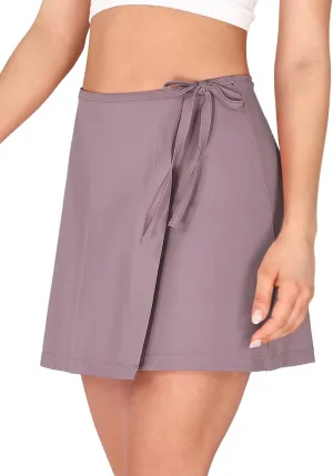 ODODOS Wrap Skorts for Women Built-in Shorts High Waist Tennis Skirts with Pockets for Casual Athletic Golf