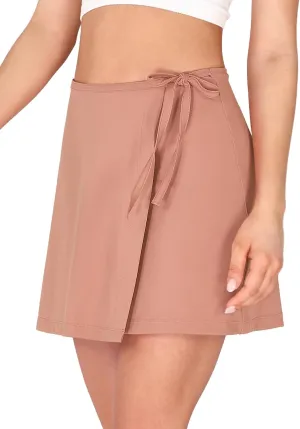 ODODOS Wrap Skorts for Women Built-in Shorts High Waist Tennis Skirts with Pockets for Casual Athletic Golf