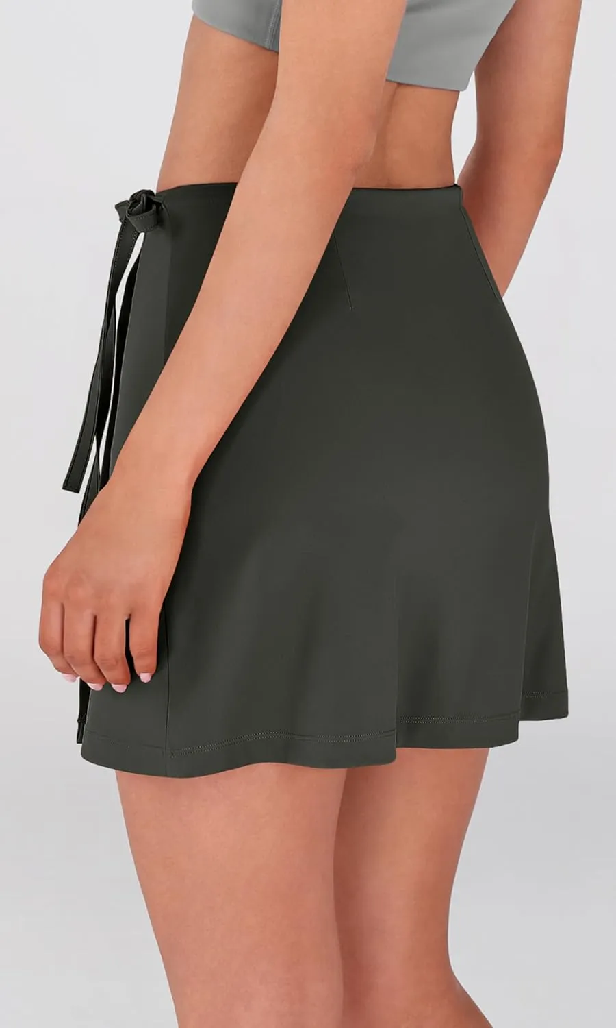 ODODOS Wrap Skorts for Women Built-in Shorts High Waist Tennis Skirts with Pockets for Casual Athletic Golf