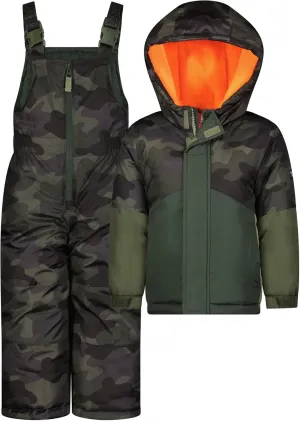 OshKosh B'Gosh Boys' Ski Jacket and Snowbib Snowsuit Set