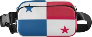 Panama Flag Womens Fanny Pack Funky Belt Bags Hip Pack Waterproof Cross Body Waist Purse