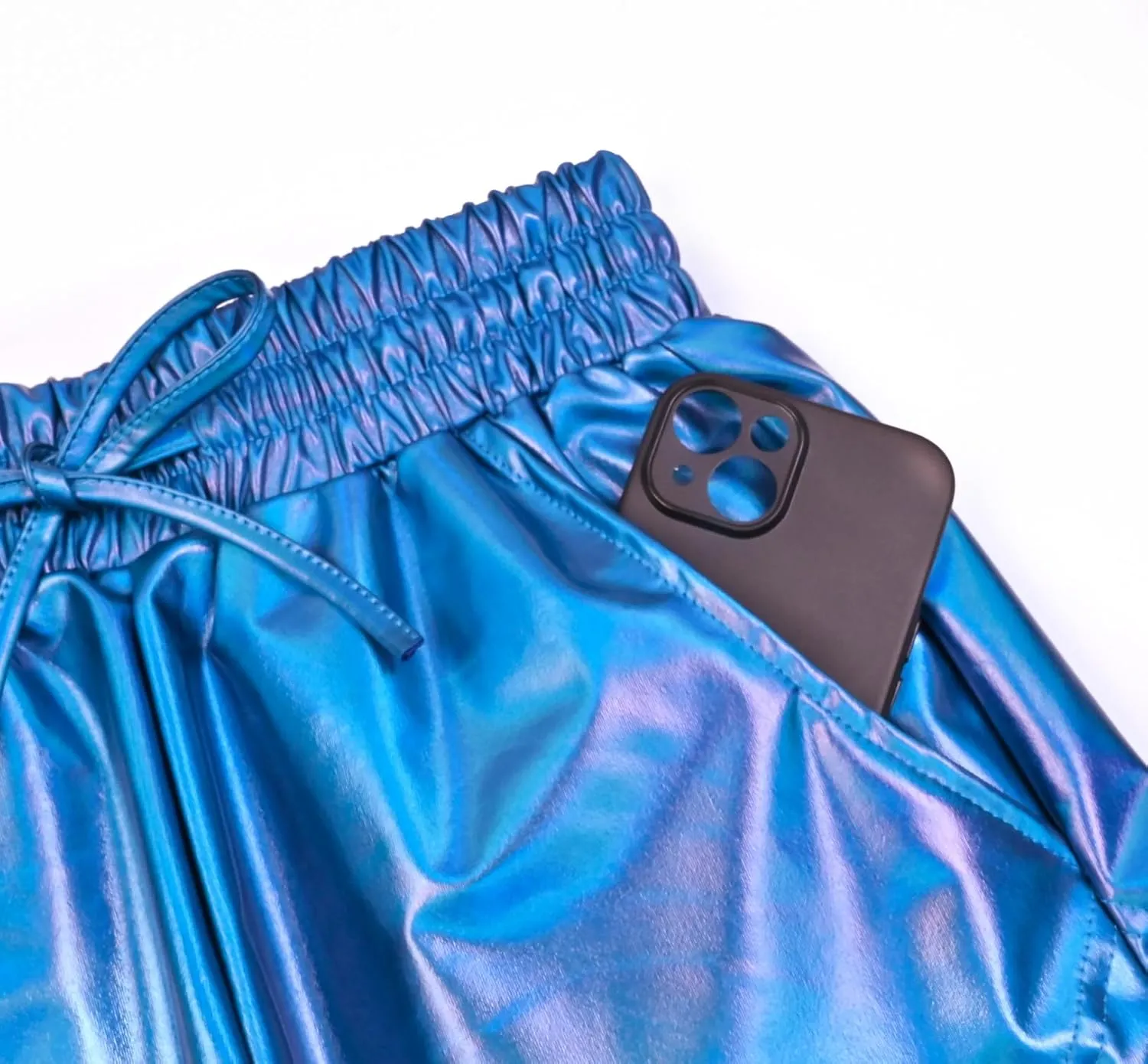 Perfashion Women's Metallic Shorts Summer Sparkly Hot Outfit Shiny Short Pants