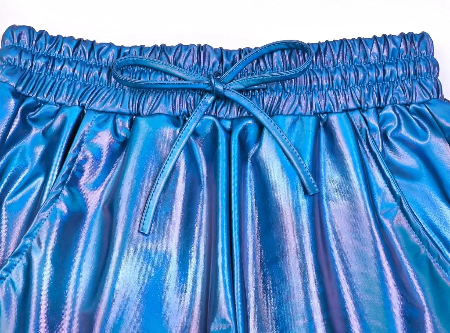 Perfashion Women's Metallic Shorts Summer Sparkly Hot Outfit Shiny Short Pants