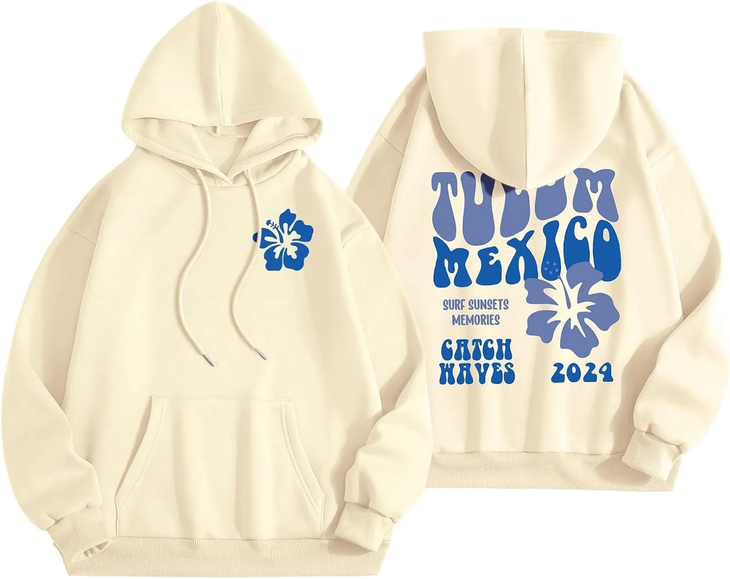 Preppy Clothes Womens Pink pom Puff Hoodie Y2K Preppy Oversized Sweatshirt for Teen Girls Long Sleeve Drawstring Pullover Hoodies BZ10-Beige Large