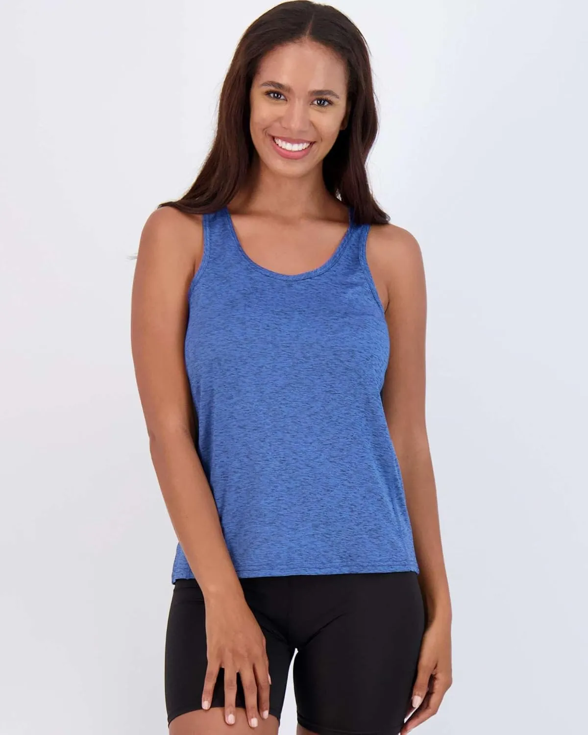 Real Essentials 5-Pack Women's Racerback Tank Top Dry-Fit Athletic Performance Yoga Activewear (Available in Plus Size)