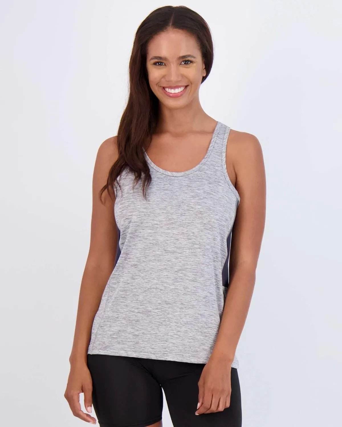 Real Essentials 5-Pack Women's Racerback Tank Top Dry-Fit Athletic Performance Yoga Activewear (Available in Plus Size)