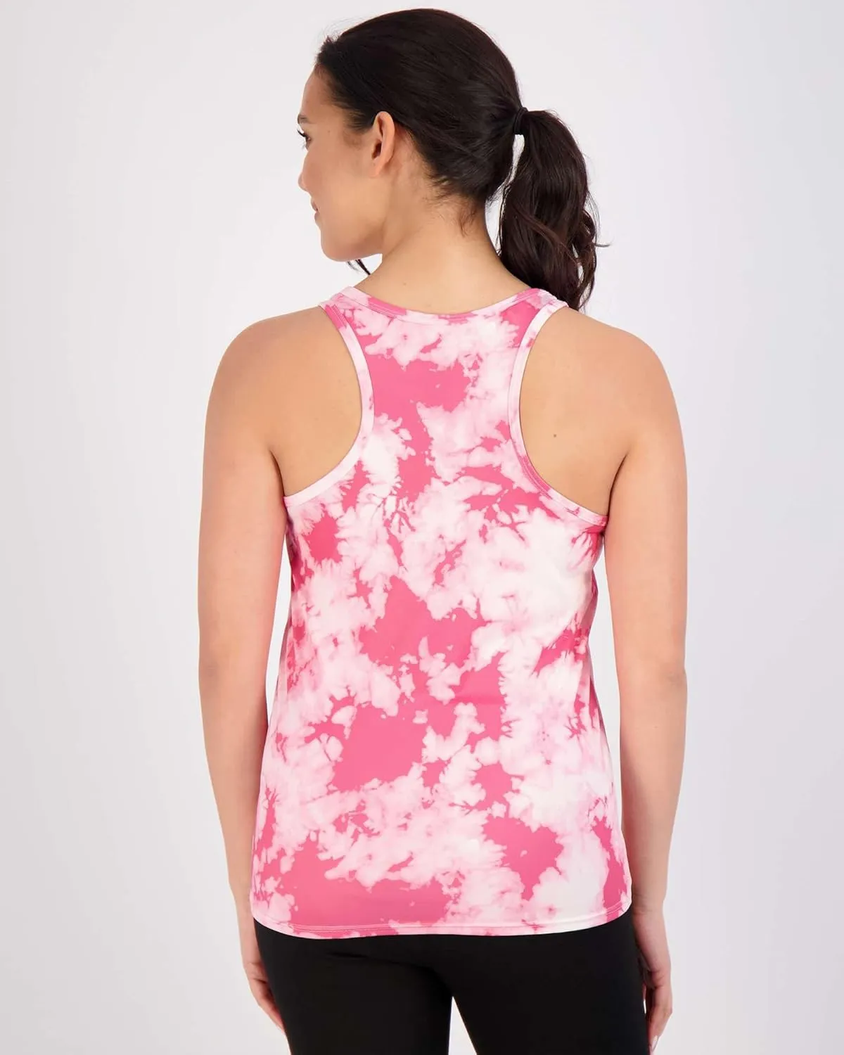 Real Essentials 5-Pack Women's Racerback Tank Top Dry-Fit Athletic Performance Yoga Activewear (Available in Plus Size)